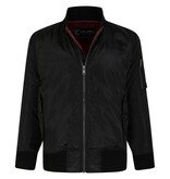 KAM Grote maten Zwarte Bomberjas 2XL-8XL