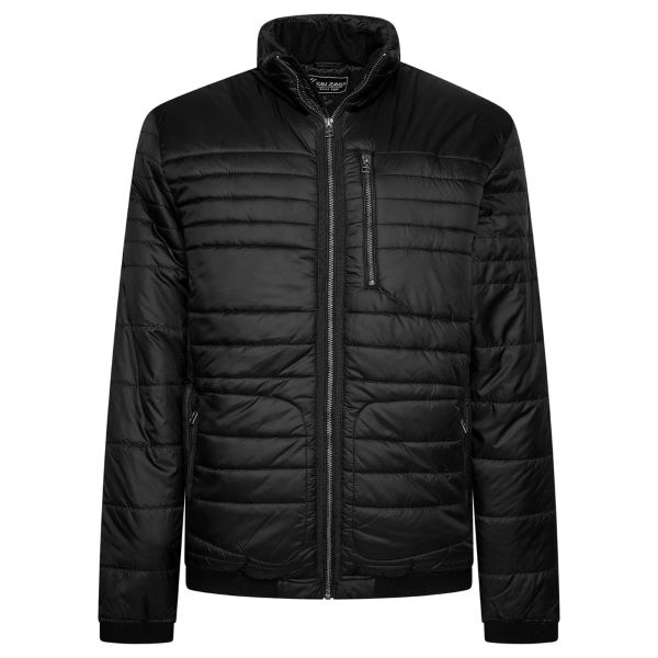 KAM Grote maten Zwarte lichtgewicht Puffer Jacket 2XL-8XL