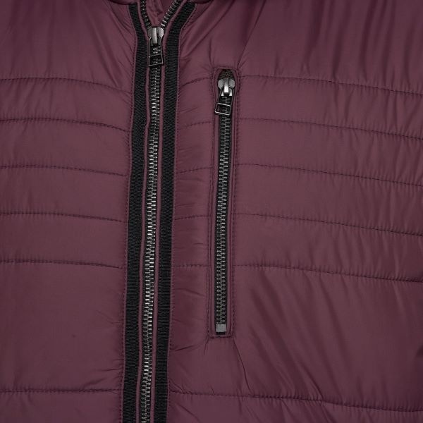 KAM Grote maten Burgundy lichtgewicht Puffer Jacket 2XL-8XL