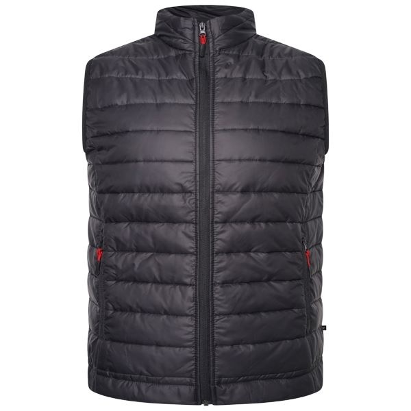 KAM Grote maten  Zwart  lichtgewicht Puffer Bodywarmer 2XL-8XL