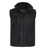 KAM Gilet sans manches matelassé grande taille noir 2XL à 8XL