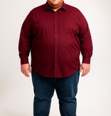 Espionage Grote maten Bordeauxrood Klassiek Overhemd 2XL-8XL