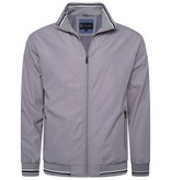 KAM Grote maten Zilver  Premium Zomer Harringtonjas  2XL-8XL