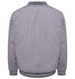 KAM Grote maten Zilver  Premium Zomer Harringtonjas  2XL-8XL