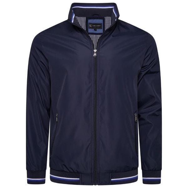KAM Grote maten Navy  Premium Zomer Harringtonjas  2XL-8XL