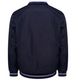 KAM Grote maten Navy  Premium Zomer Harringtonjas  2XL-8XL