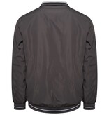 KAM Grote maten Charcoal Premium Zomer Harringtonjas 2XL-8XL