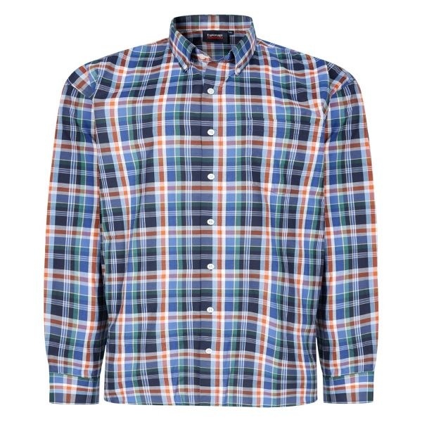 Espionage Grote maten Geruit overhemd Langemouw 2XL-8XL