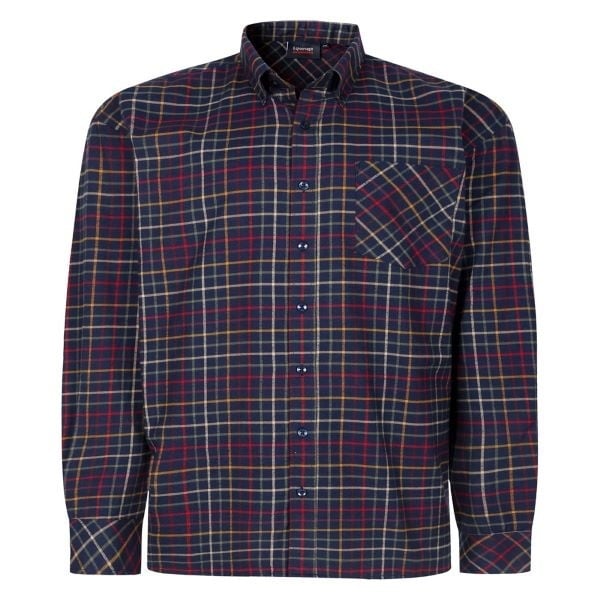 Grote maten Geruit overhemd Langemouw 2XL-8XL