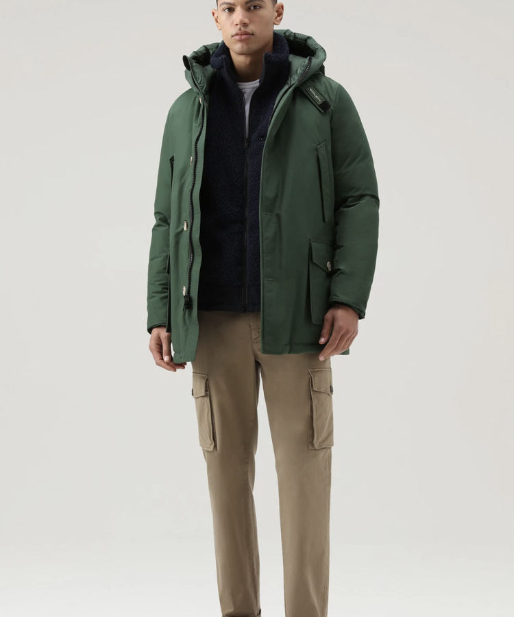 WOOLRICH WOOLRICH ARTIC PARKA WAXED GREEN