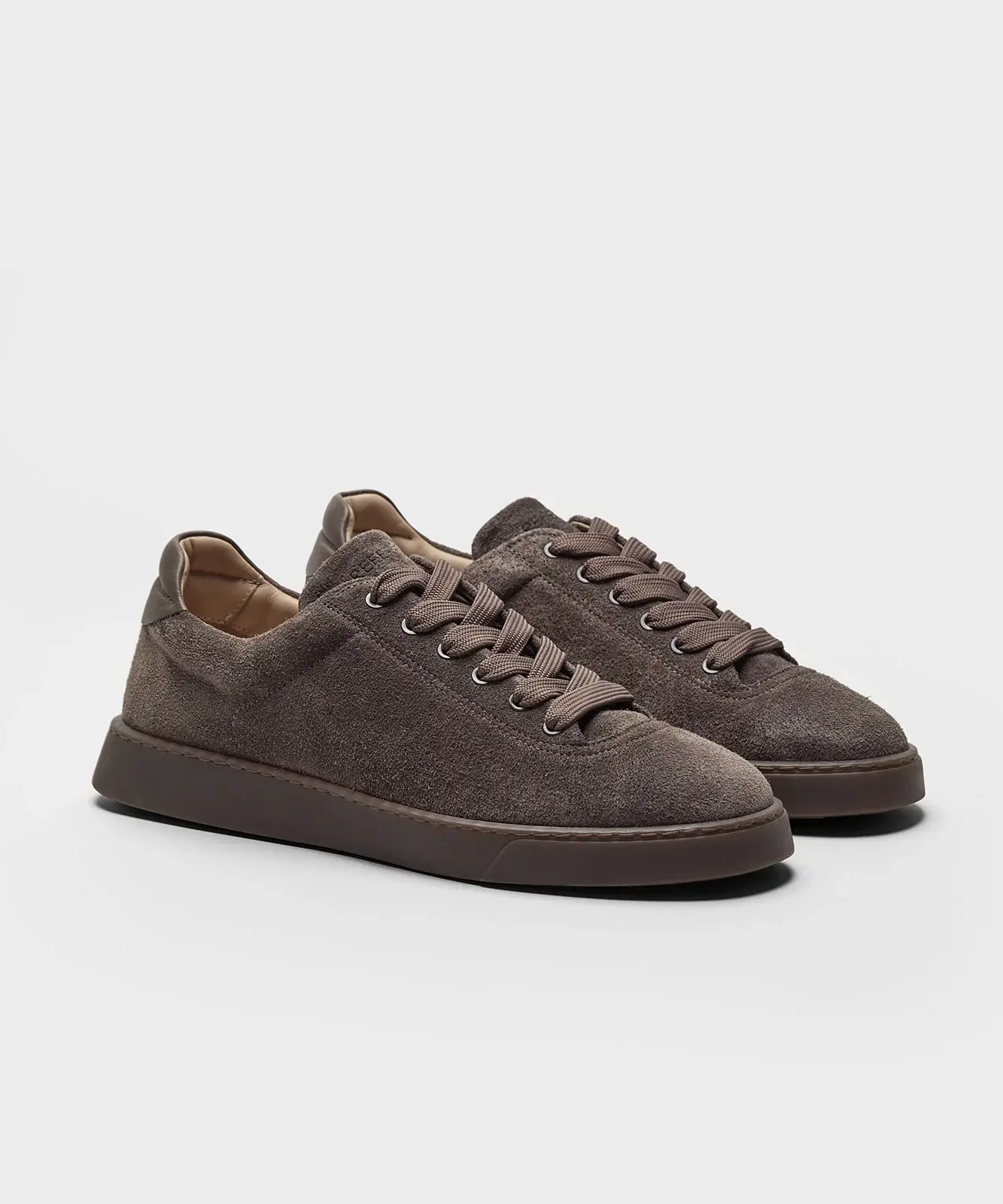 REFERENC THE CASSETTA SNEAKER DARK TAUPE SUEDE