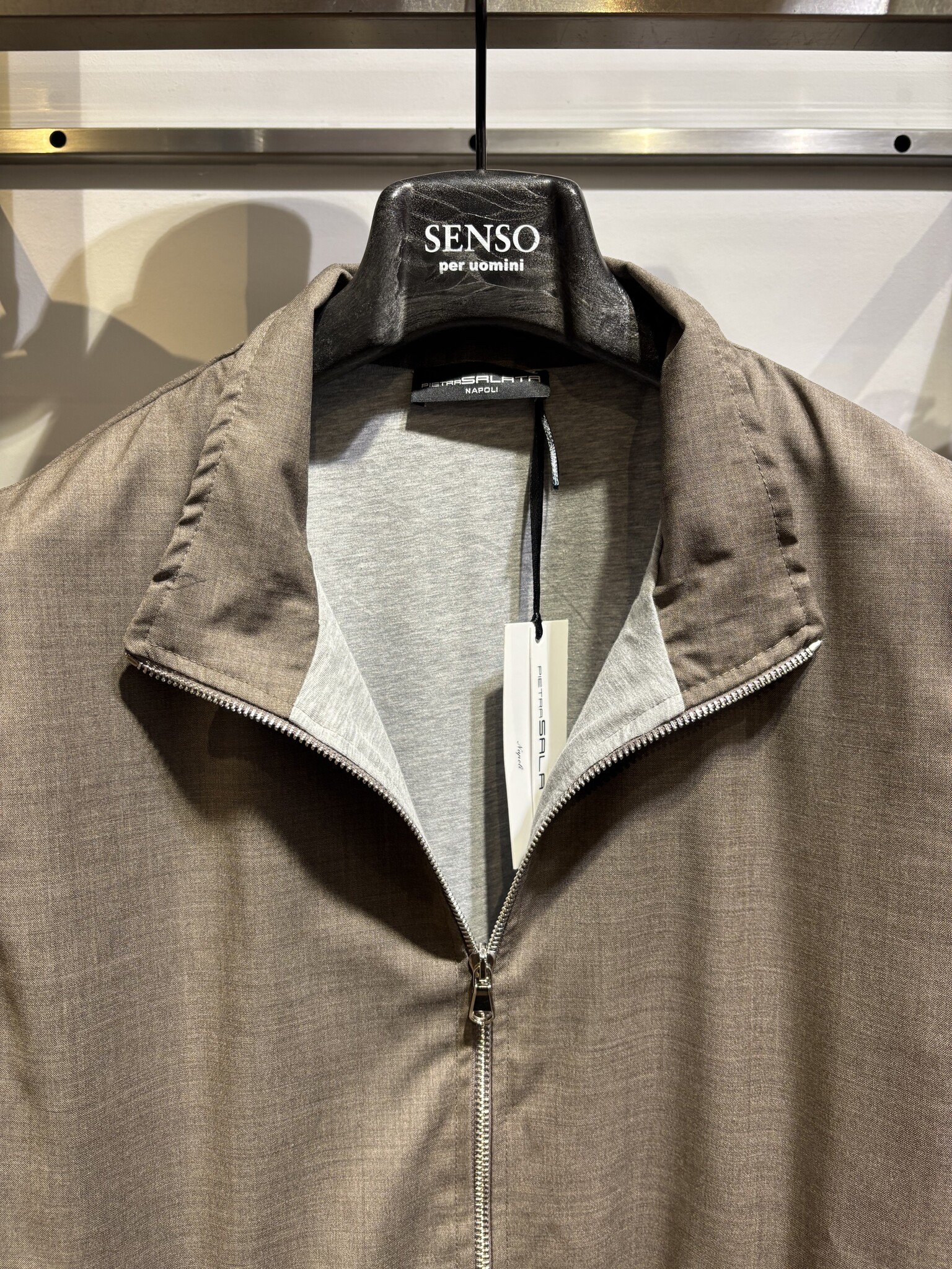 PIETRA SALATA VEST IN LORO PIANA BEIGE