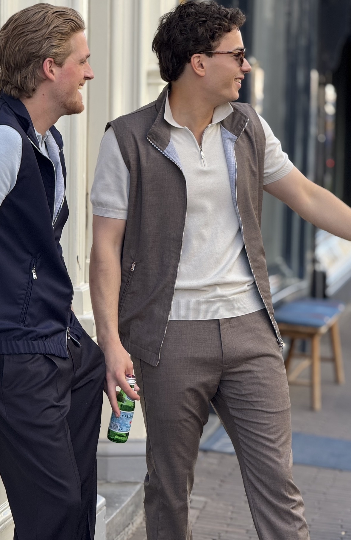 PIETRA SALATA VEST IN LORO PIANA BEIGE