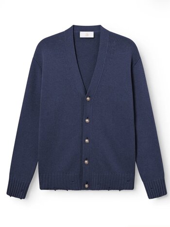 ACE DENIM PARIS ACE NAVY VINTAGE GARDIGAN