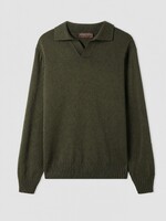 FILIPPO DE LAURENTIIS FDL MERINO PURO POLO LONG MILATARE
