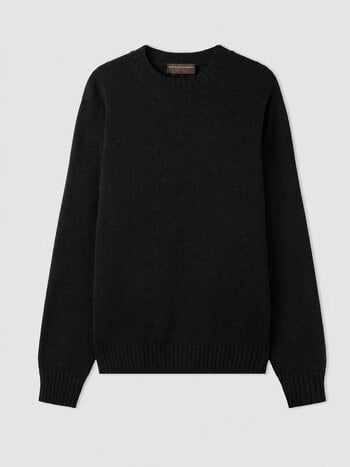FILIPPO DE LAURENTIIS FDL MERINO PURO CREWNECK NERO