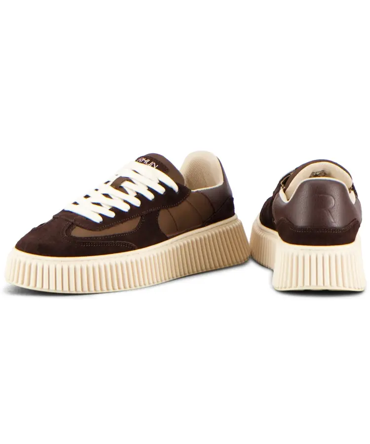 RHUN RHUN SNEAKER BROWN NYLON SUEDE
