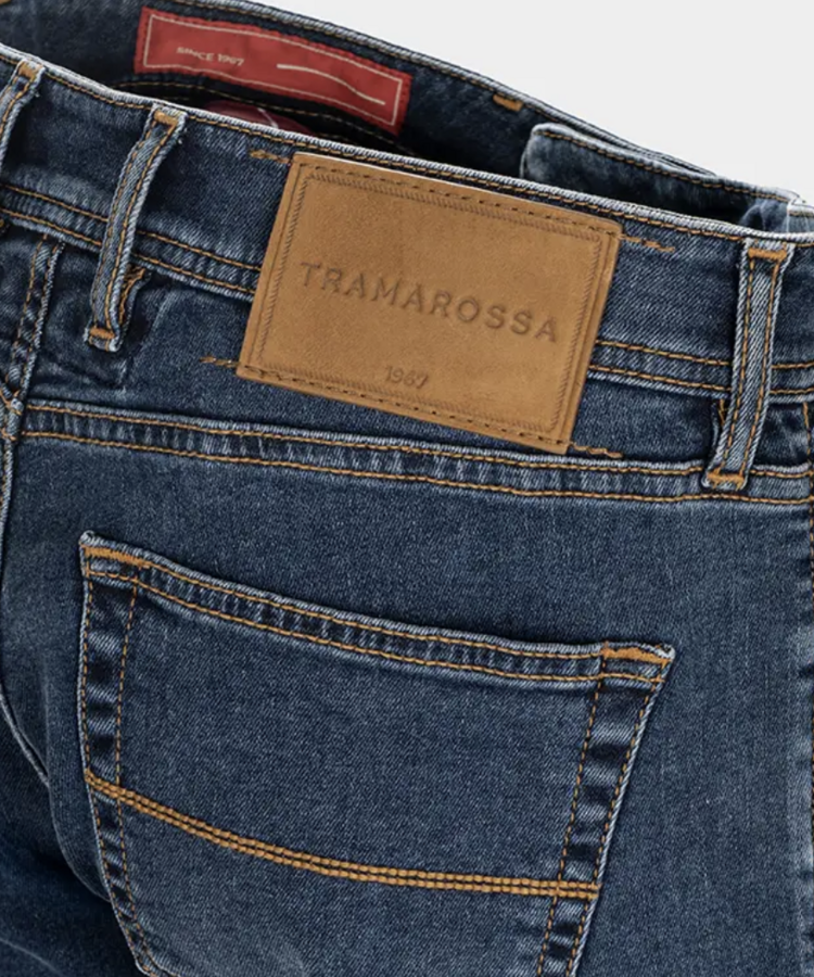 TRAMAROSSA TRAMAROSSA MICHELANGELO NAVY RELAX DENIM