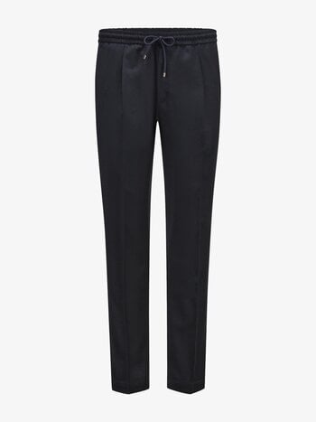 BRIGLIA BRIGLIA NAVY DRAWSTRING PANTS LORO PIANA