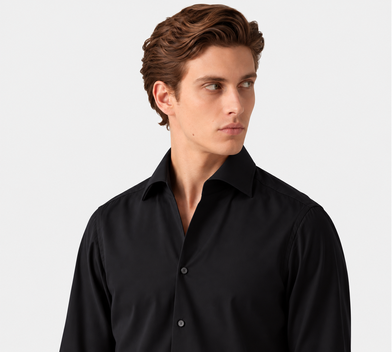 FINAMORE FINAMORE USTICA ONE PIECE SHIRT BLACK