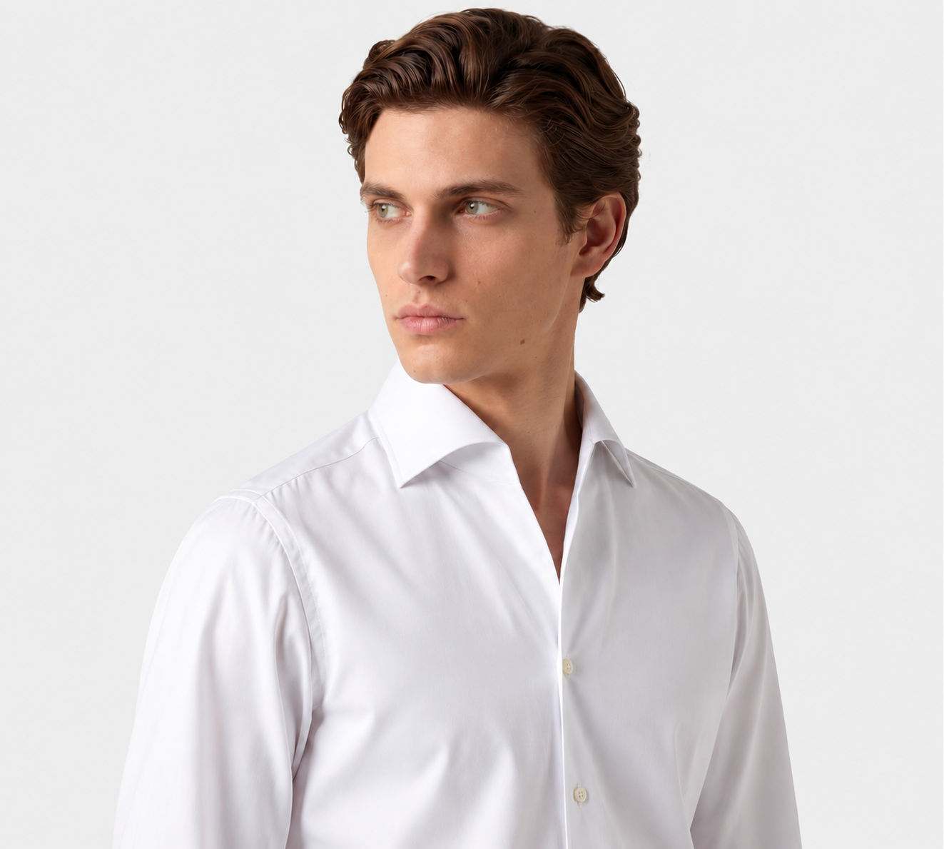 FINAMORE FINAMORE USTICA ONE PIECE SHIRT WHITE
