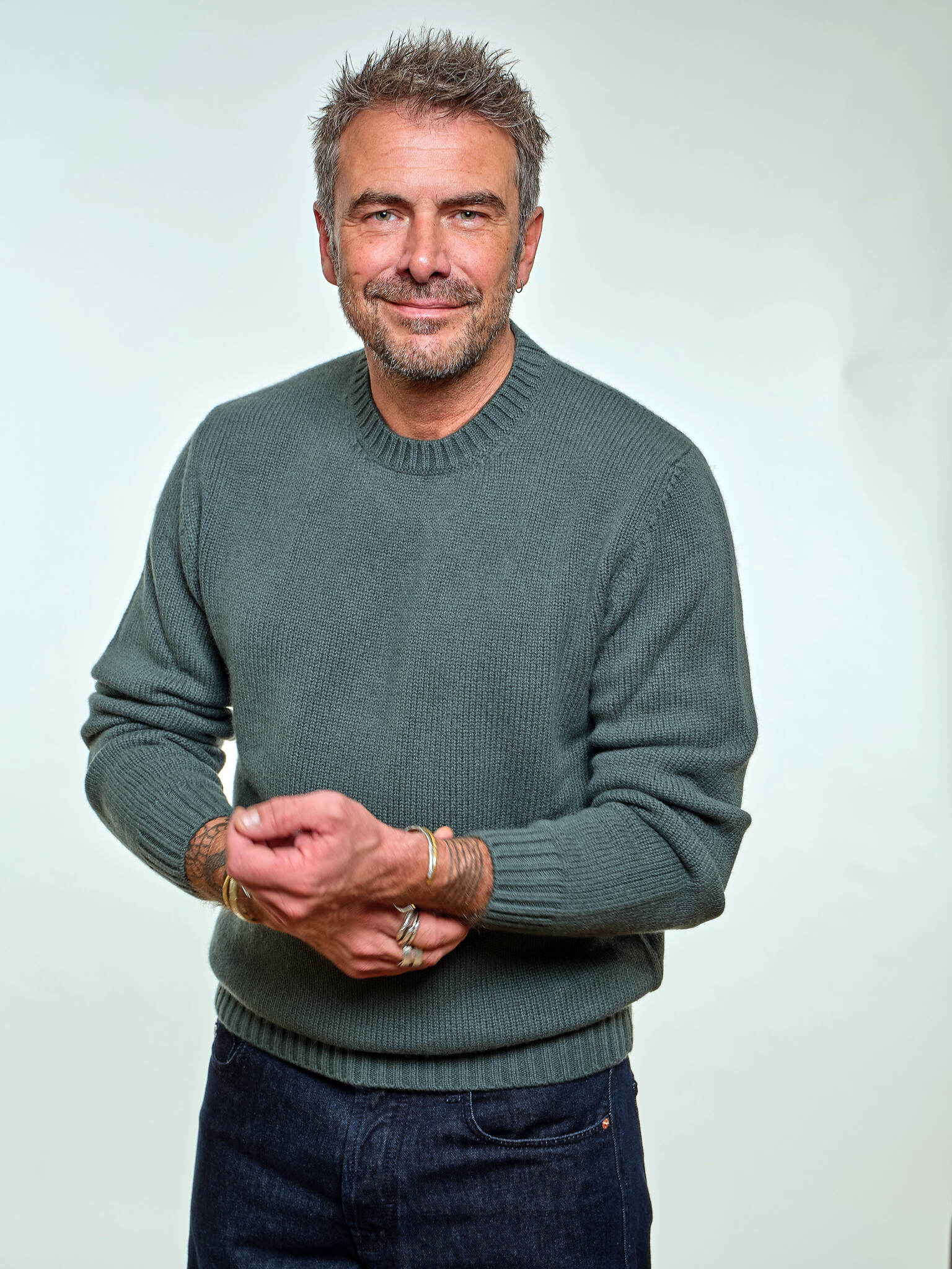 MAURO OTTAVIANI OTTAVIANI CREWNECK WOOL / CASHMERE GREEN