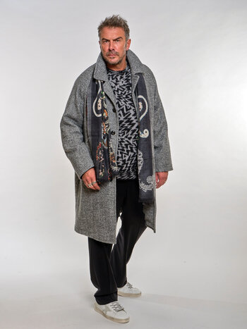 LBM 1911 LBM GREY WOOL OVERCOAT
