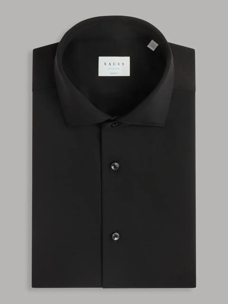 XACUS XACUS BLACK ACTIVE SHIRT