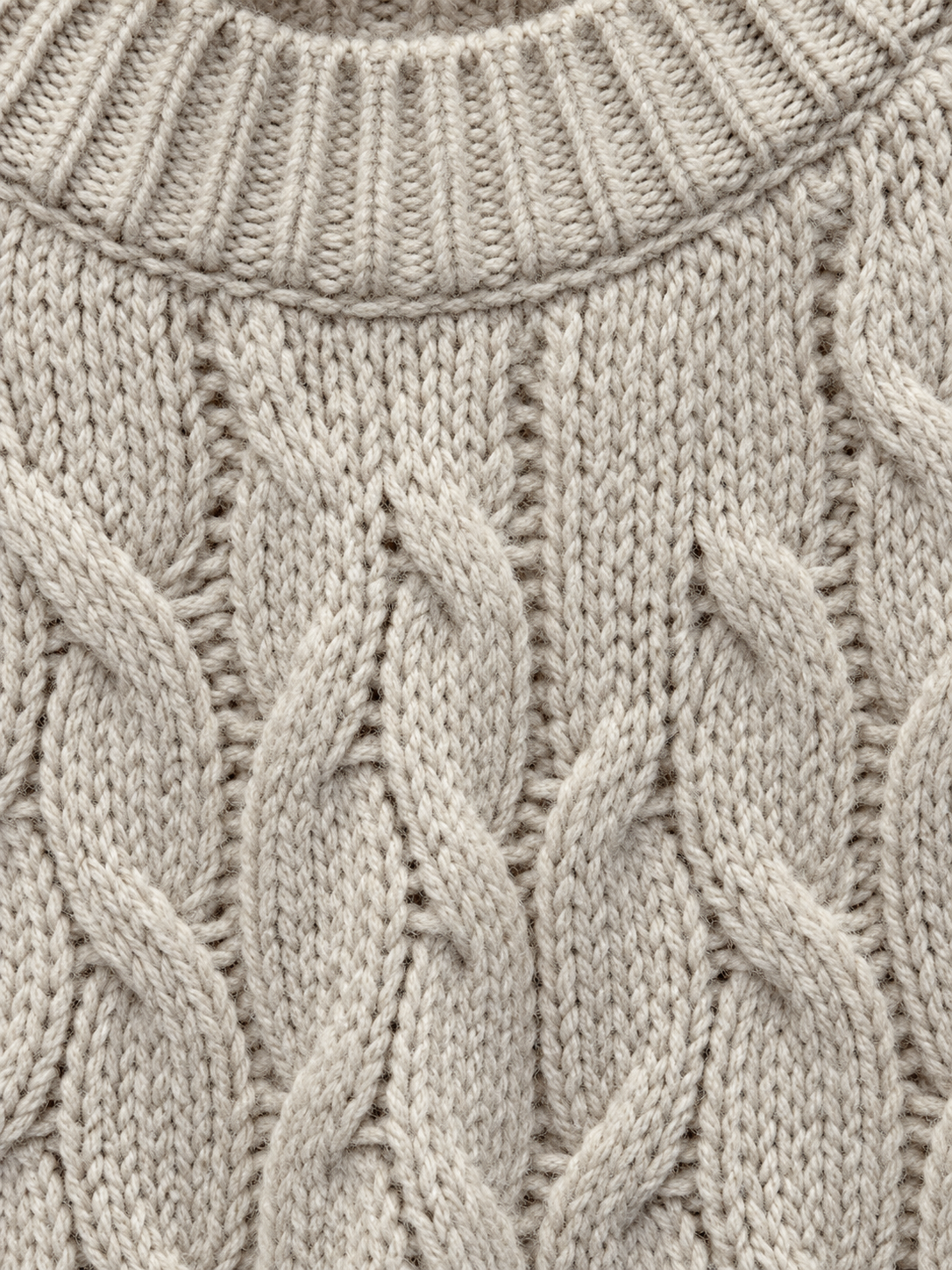 ALTEA MILANO ALTEA CREWNECK CHUNKY CABEL KNIT