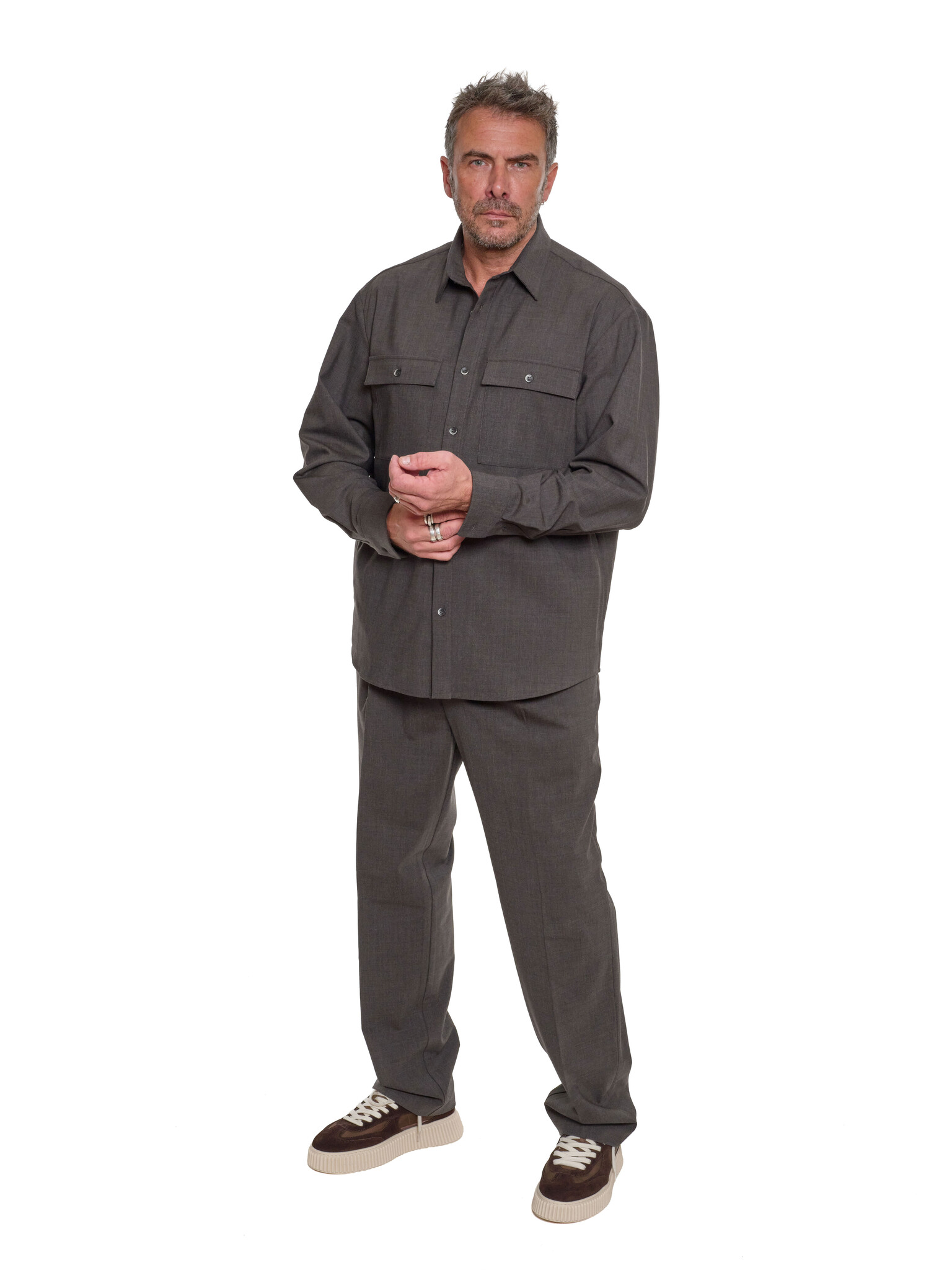 ALTEA MILANO LANA TECHNICA JACKET BROWN
