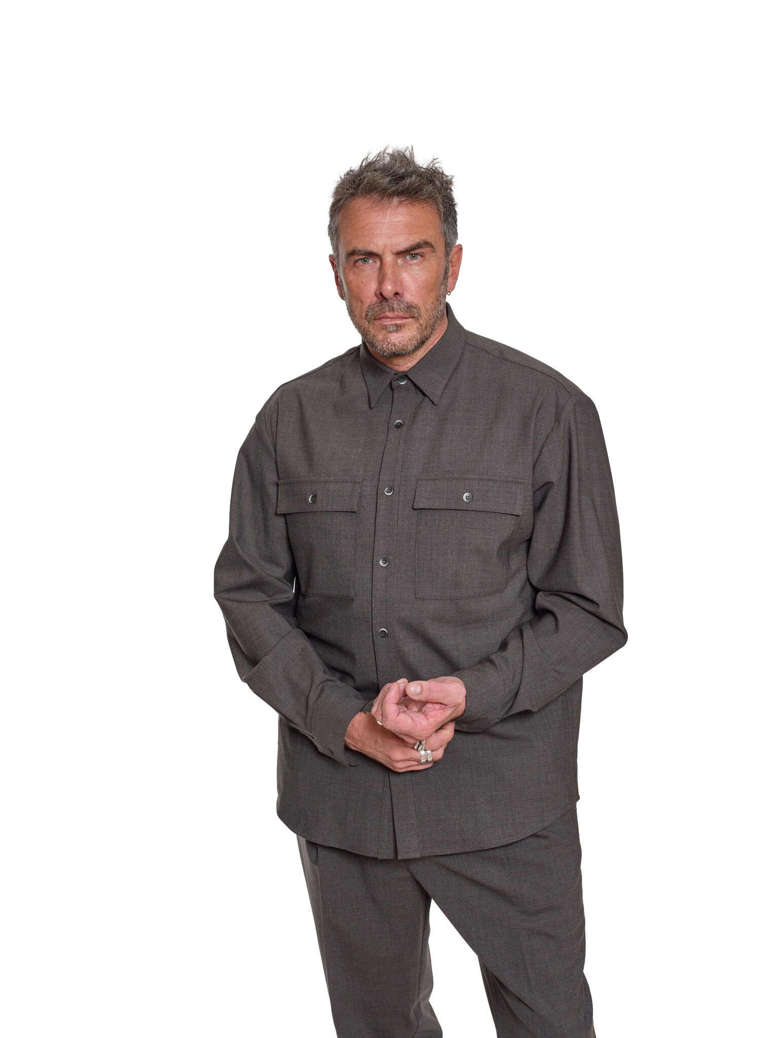 ALTEA MILANO LANA TECHNICA JACKET BROWN