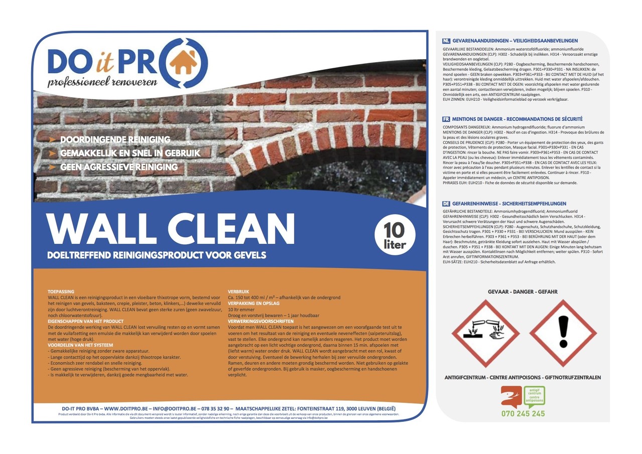 Do it Pro Products WALL CLEAN Do it Pro Products WALL CLEAN