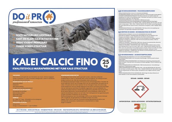 Do it Pro Products Kaleien met KALEI CALCIC FINO Do it Pro Products Kaleien met KALEI CALCIC FINO