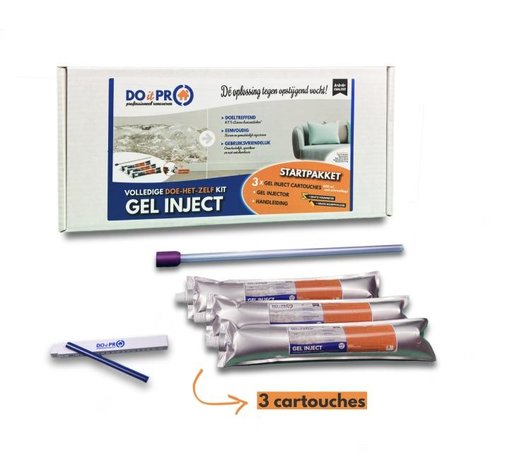 Do it Pro Products Luttez contre l'humidité ascensionnelle avec ce GEL INJECT Startpack (3x600ml)
