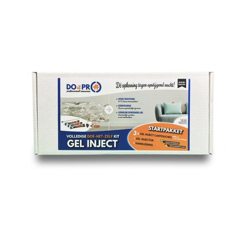Do it Pro Products Luttez contre l'humidité ascensionnelle avec ce GEL INJECT Startpack (3x600ml)
