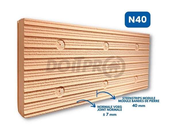 Soprema Isolation moulée des bandes de briques SOPRA XPS BRKS - N40 Soprema Isolation moulée des bandes de briques SOPRA XPS BRKS - N40