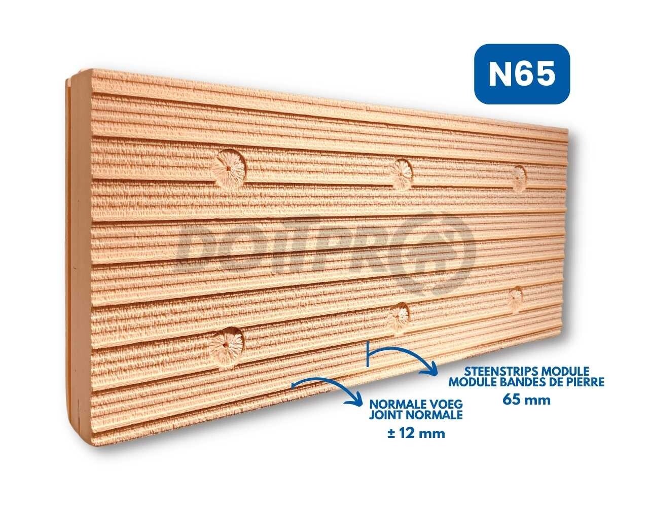 Soprema Gefreesde isolatie voor baksteenstrips SOPRA XPS BRKS - N65