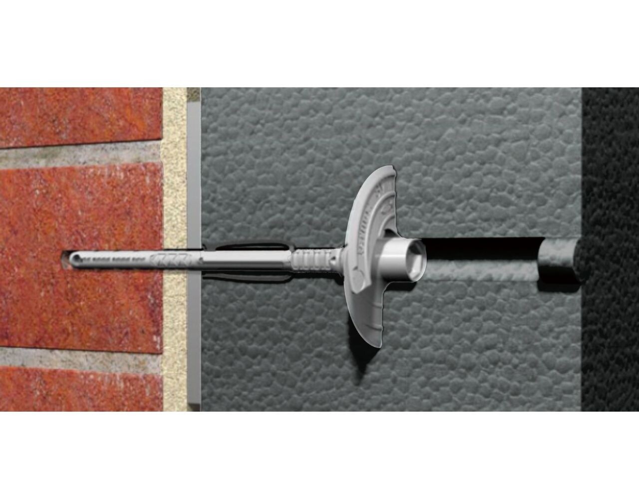 Fischer Cheville d’isolation Fischer TermoZ SV II Ecotwist 10-30 – Cheville à vis pour fixation d’isolation de façade sans pont thermique (100pc)