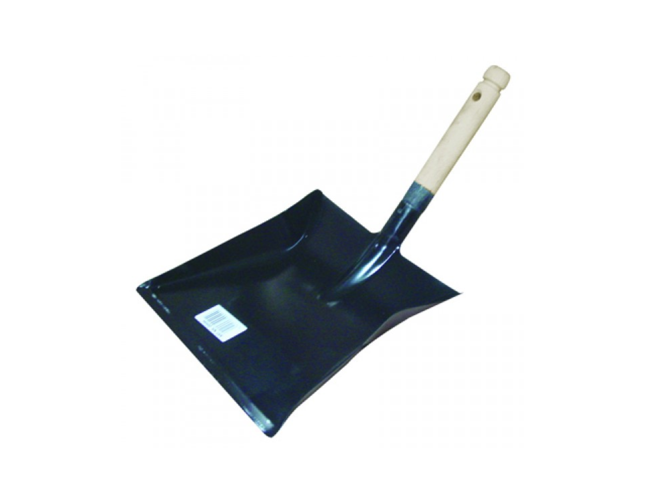 Metalen stofblik met houten steel Metalen stofblik met houten steel
