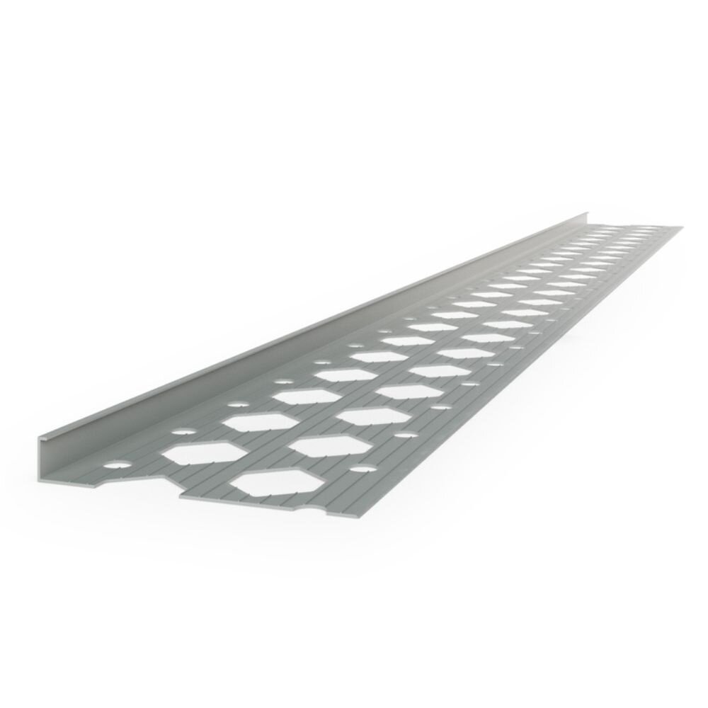 Stopprofiel PVC (2,5m) voor cementering van gevels Stopprofiel PVC (2,5m) voor cementering van gevels