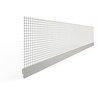 Profil d’emboîtement pour plinthe avec treillis (2,5 m) pour profilés de départ en aluminium Profil d’emboîtement pour plinthe avec treillis (2,5 m) pour profilés de départ en aluminium