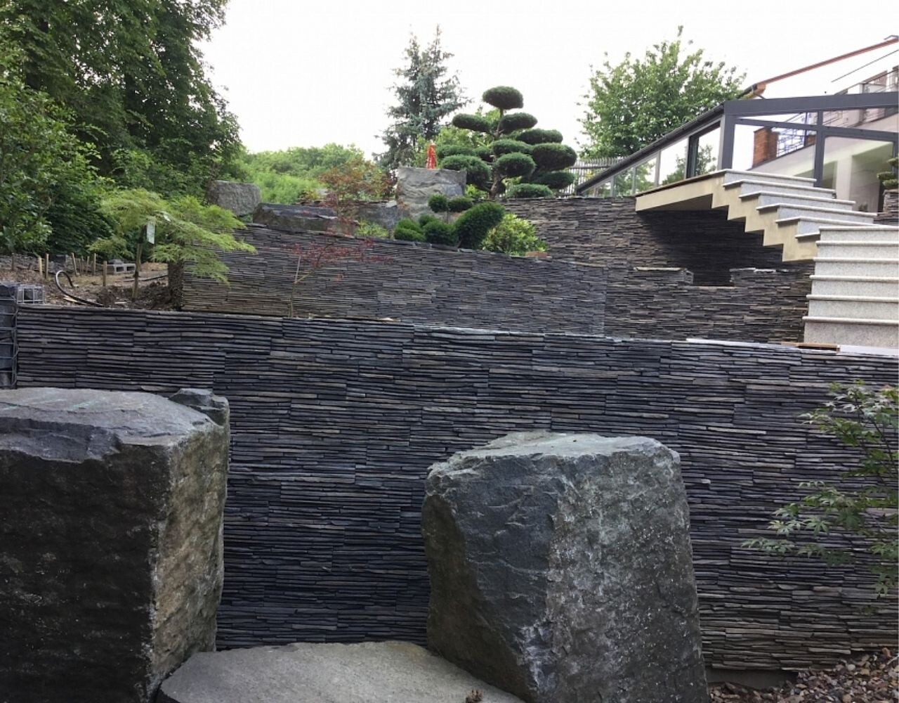 Wildstone Monte Negro – Plaquettes de parement en forme de Z à hauteur uniforme