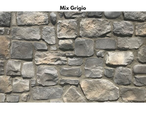 Wildstone Mix Grigio – Plaquettes de pierre avec mélange de couleurs grises naturelles