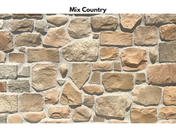Wildstone Mix Country – Plaquettes de parement en pierre naturelle au charme rustique