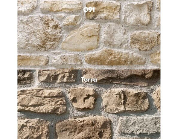 Biopietra Stelvio – Steenstrips met licht reliëf en warme kalksteentinten Biopietra Stelvio – Steenstrips met licht reliëf en warme kalksteentinten