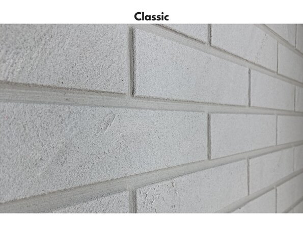 Bolix BQS Plaquettes de Parement en Brique Minérale Flexibles - type Chalkstone White (X5124/6) Bolix BQS Plaquettes de Parement en Brique Minérale Flexibles - type Chalkstone White (X5124/6)