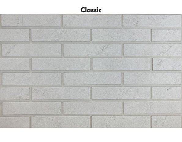 Bolix BQS Plaquettes de Parement en Brique Minérale Flexibles - type Chalkstone White (X5124/6) Bolix BQS Plaquettes de Parement en Brique Minérale Flexibles - type Chalkstone White (X5124/6)