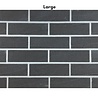 Bolix BQS Flexibele Minerale Baksteenstrips - type Black Basalt (EQ130) Bolix BQS Flexibele Minerale Baksteenstrips - type Black Basalt (EQ130)