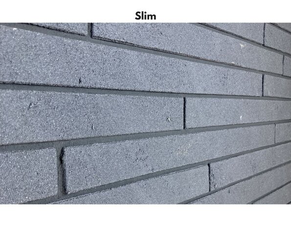 Bolix BQS Plaquettes de Parement en Brique Minérale Flexibles - type Midnight Grey (X5124/3) Bolix BQS Plaquettes de Parement en Brique Minérale Flexibles - type Midnight Grey (X5124/3)