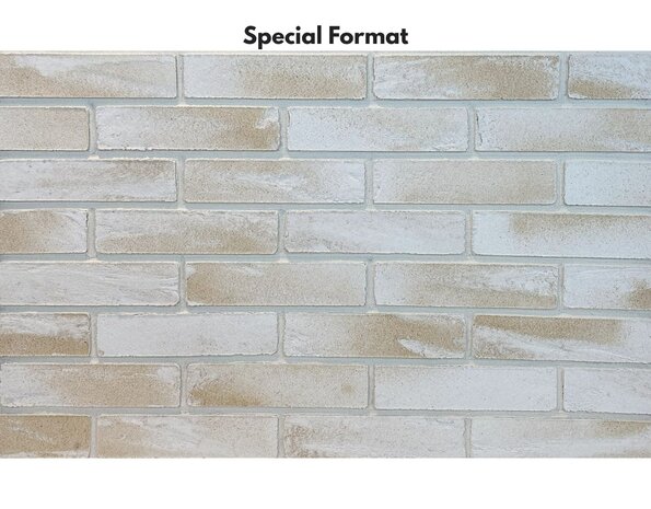 Bolix BQS Plaquettes de Parement en Brique Minérale Flexibles - type White Sandstone (Y1125/1) Bolix BQS Plaquettes de Parement en Brique Minérale Flexibles - type White Sandstone (Y1125/1)